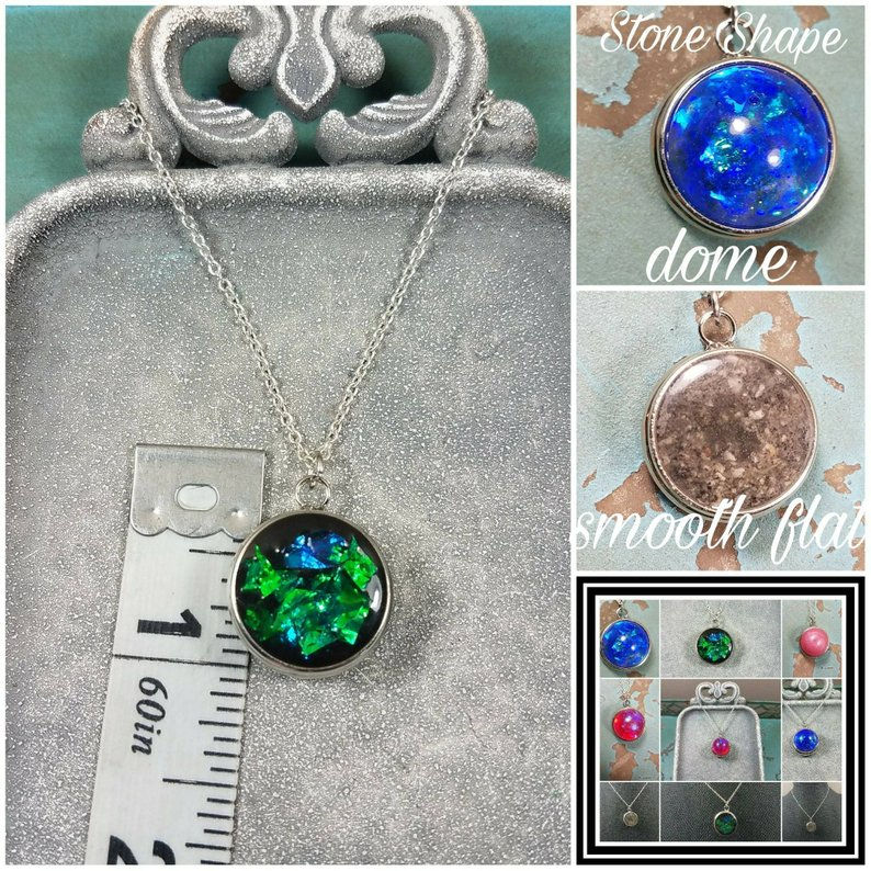Thumbnail: Stainless Steel Snap Memorial Charm Necklace/Cremation Necklace/Pet Memorial/Ash