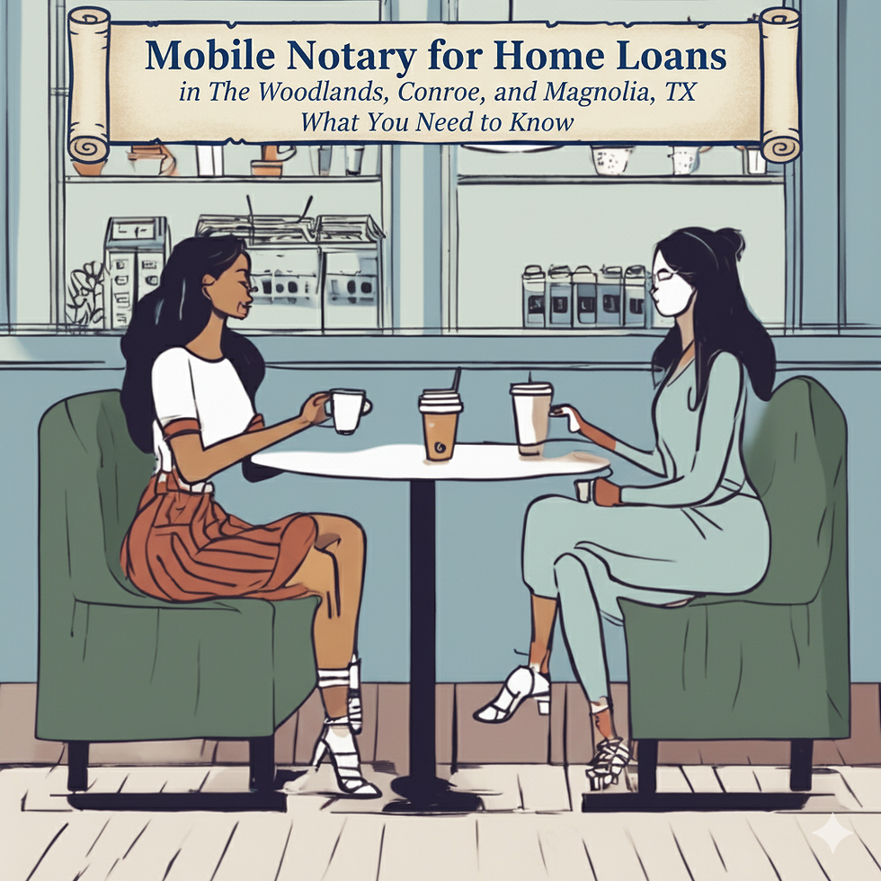 Mobile Notary for Home Loans in The Woodlands, Conroe, and Magnolia, TX: What You Need to Know