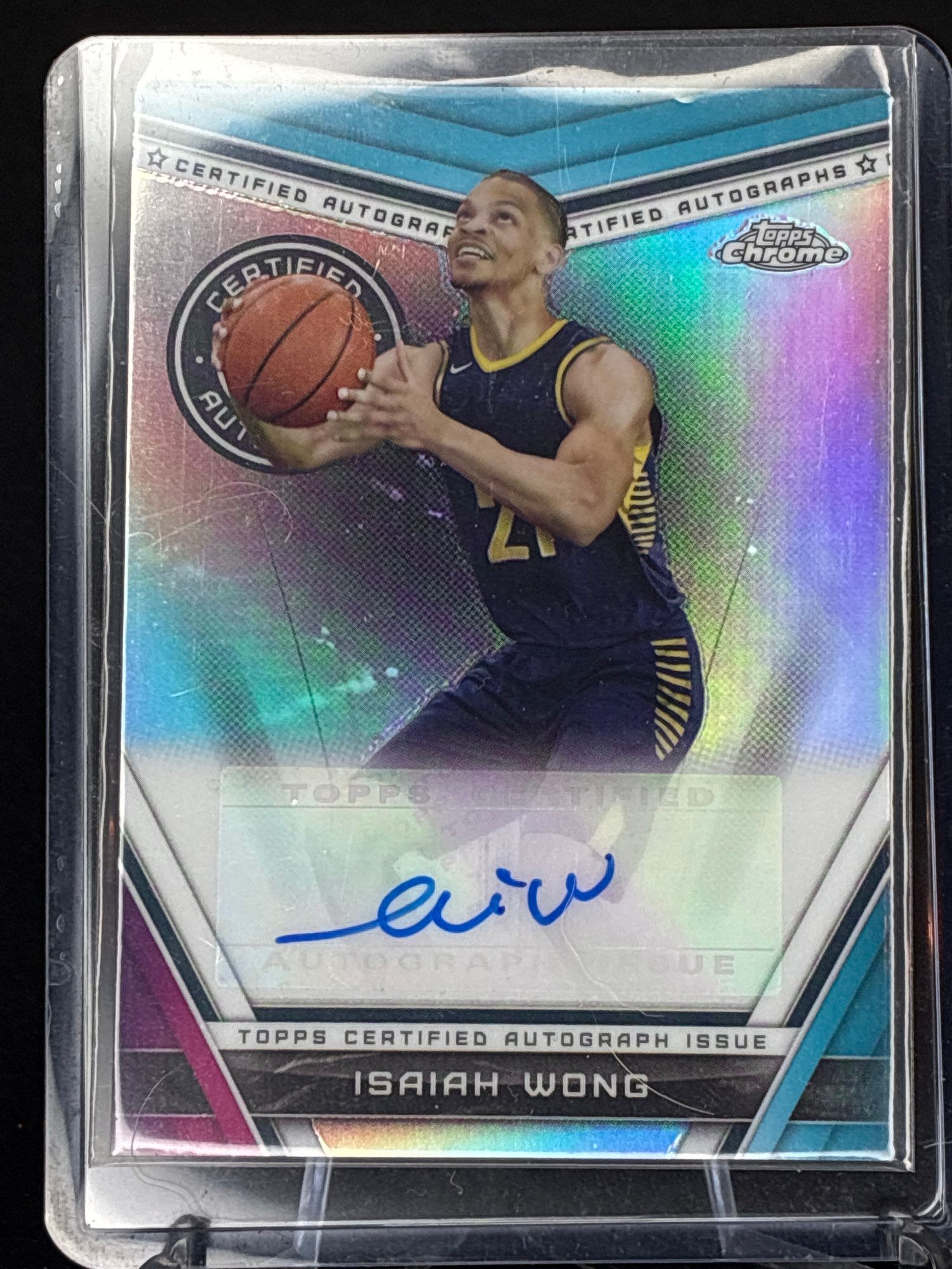 2024 Topps Chrome Basketball Isaiah Wong auto #CA-IW