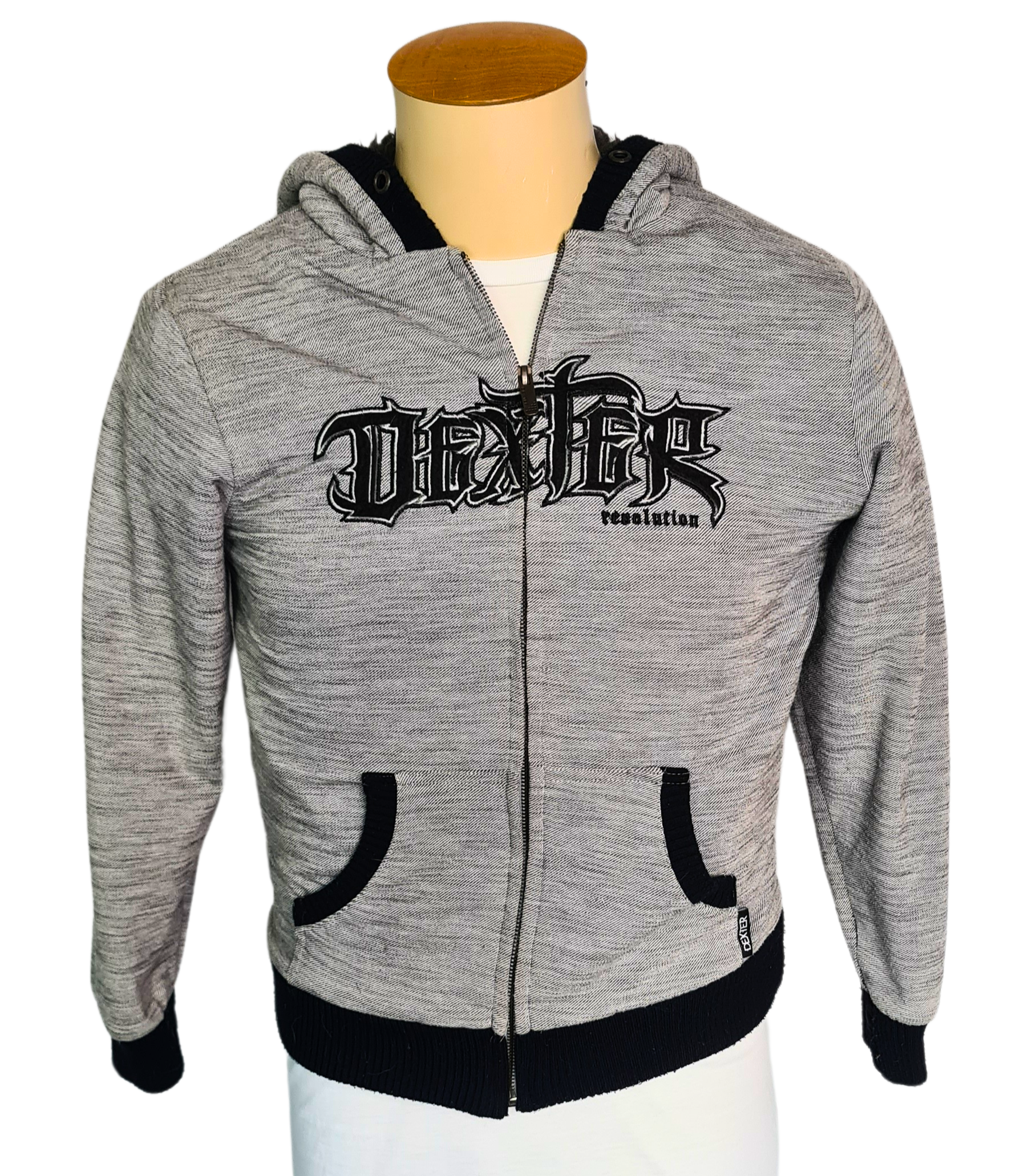 Dexter Thick Lined Zip Through Hoodie | Size 14