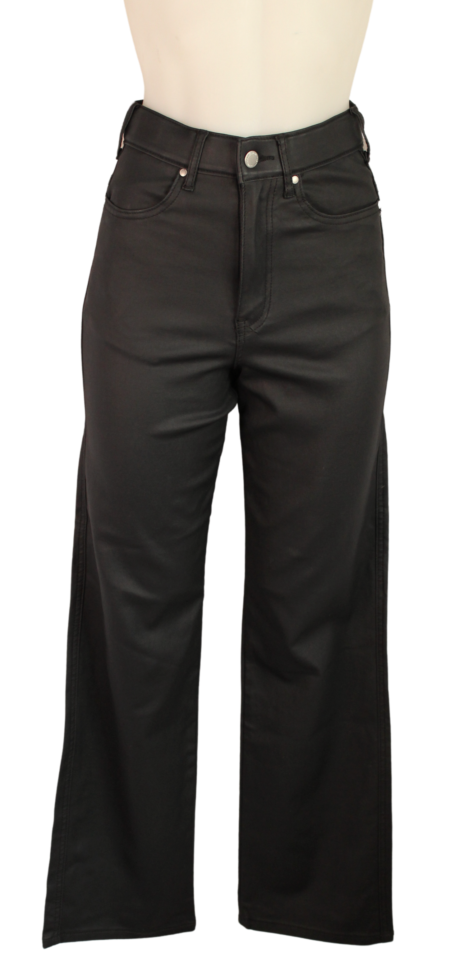 Black Coated Jeans | Size 10