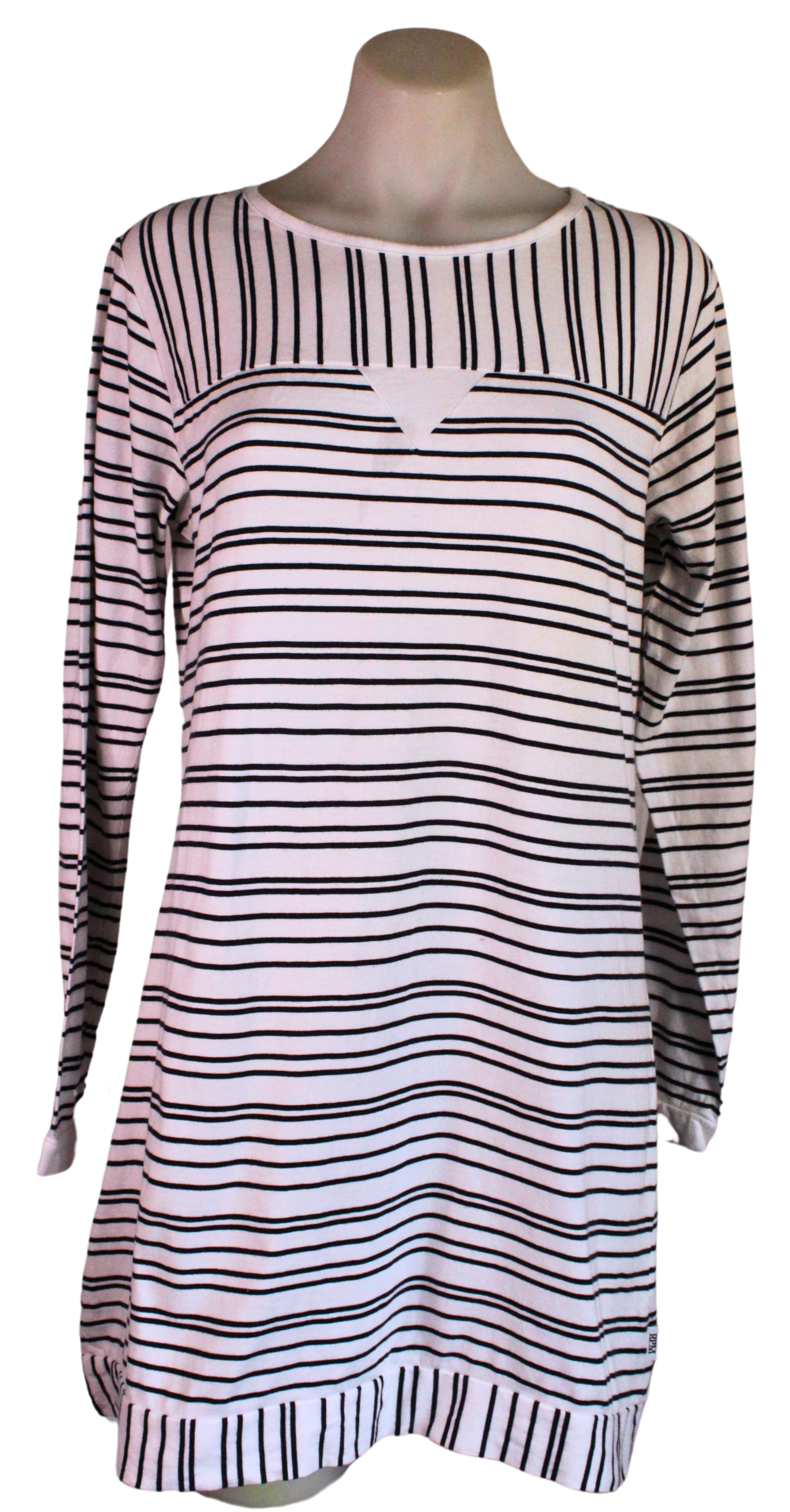 RPM Long Sleeve Stripe Dress | Size 10