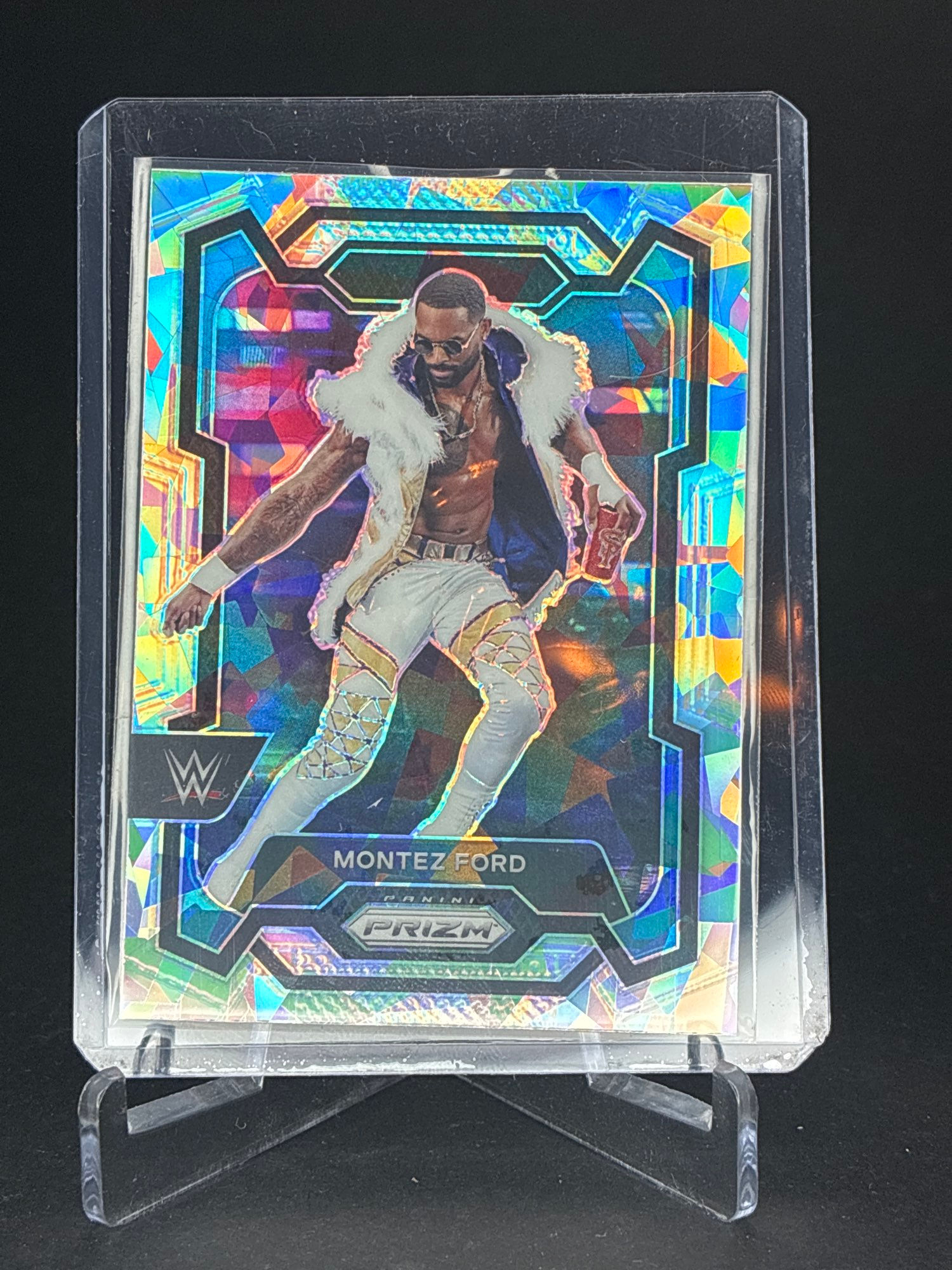2024 WWE Prizm Montez Ford (Cracked Ice) #159