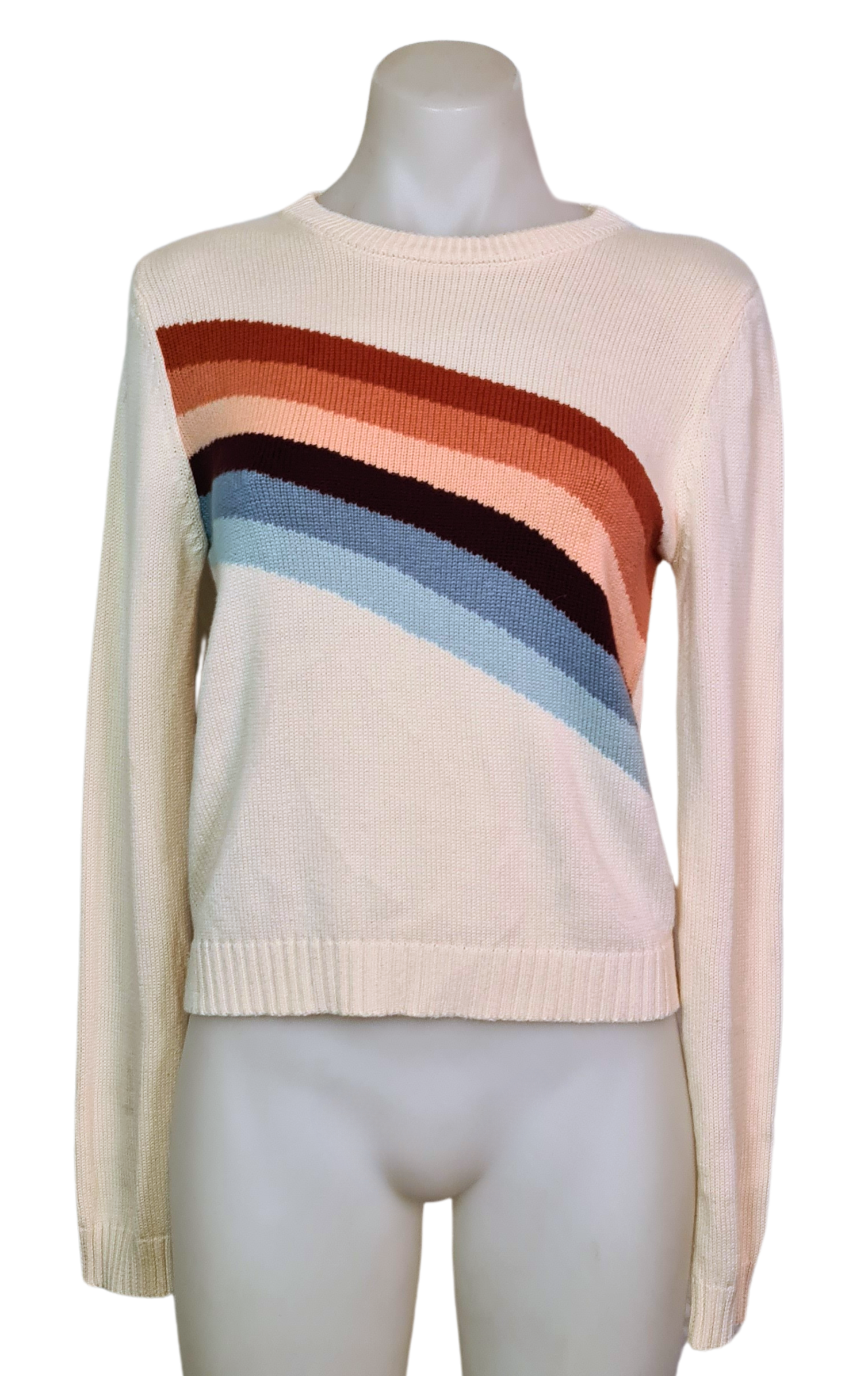 Cream and Rainbow Knit | Size S