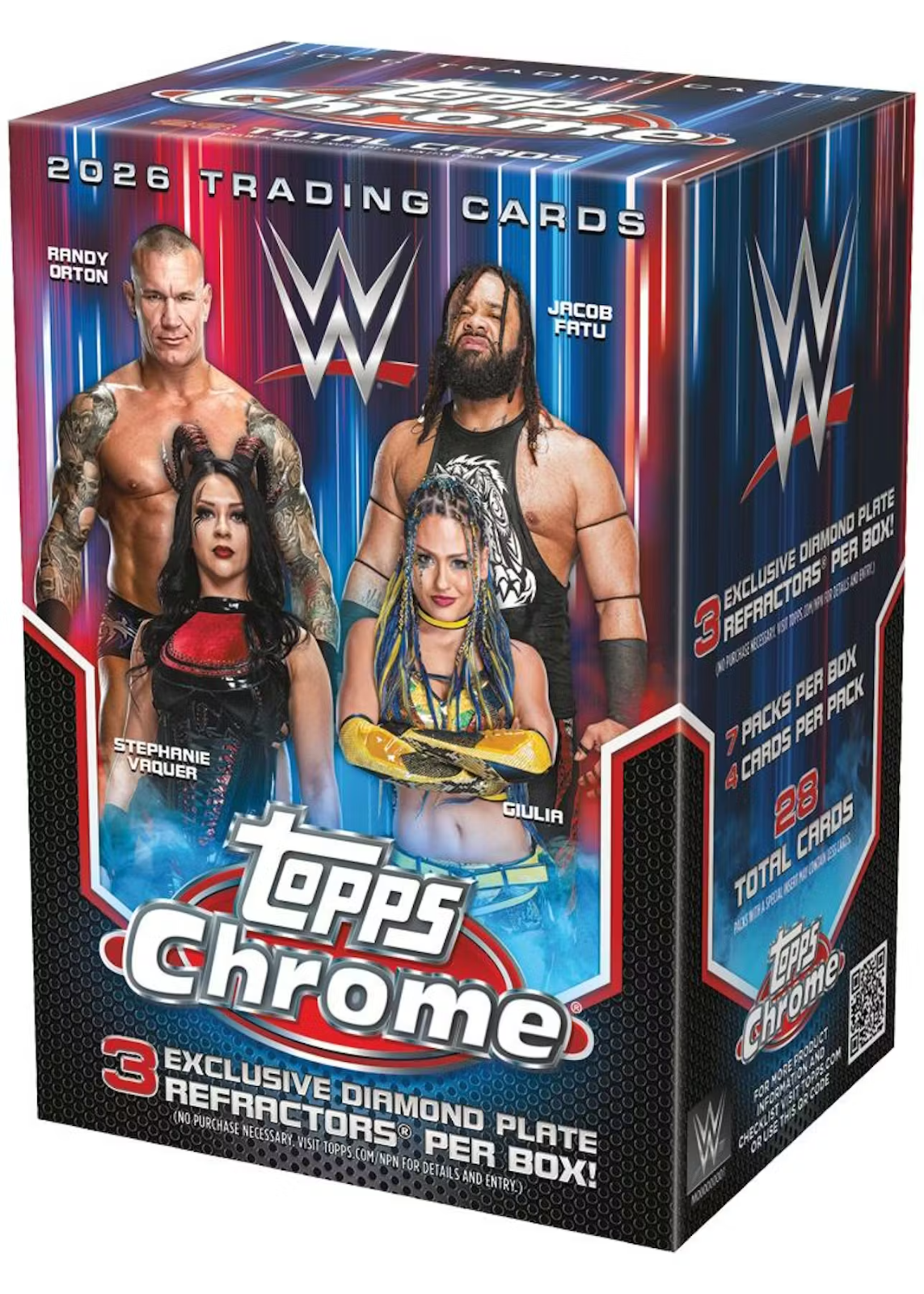 2026 Topps Chrome WWE Wrestling Blaster Box