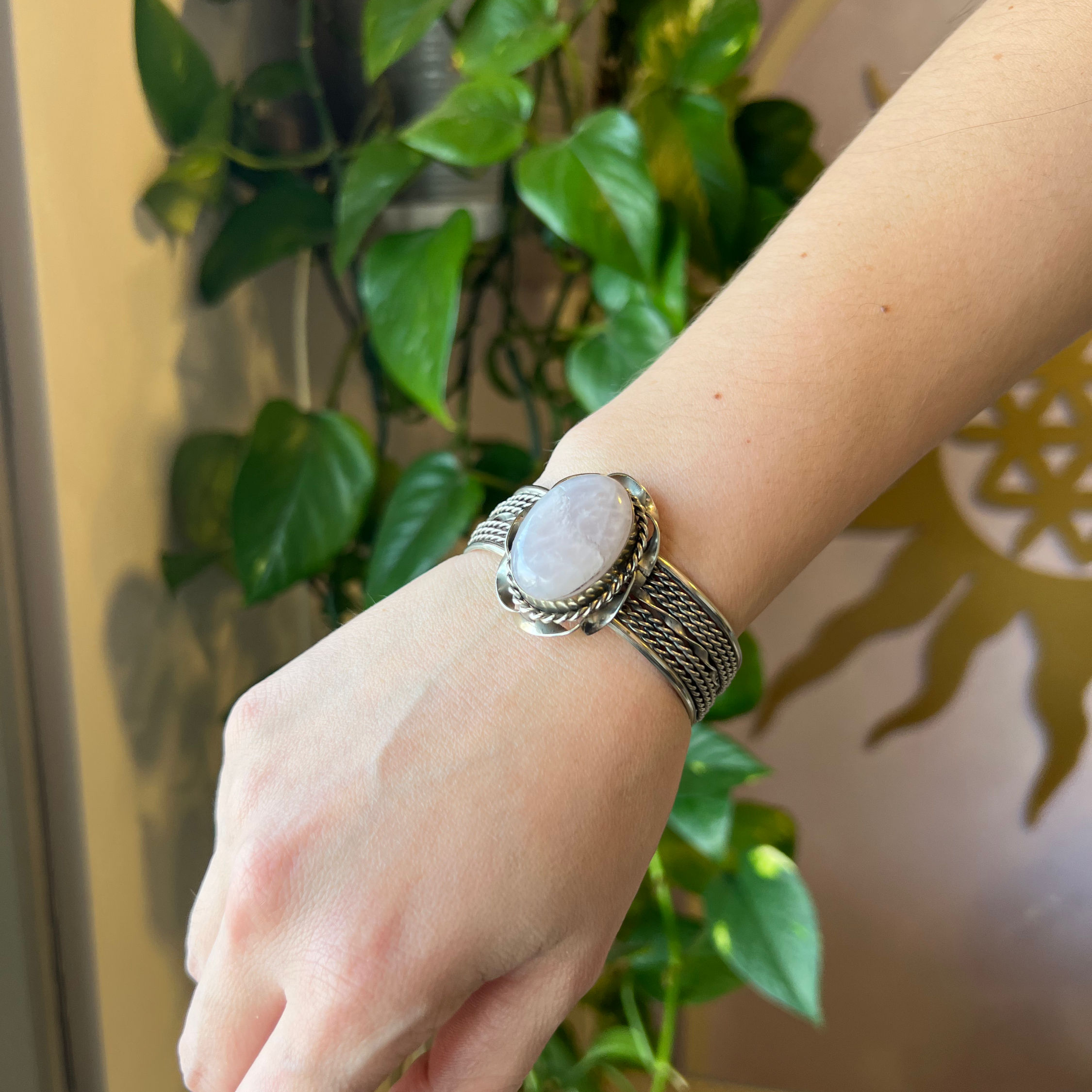 Pulsera de Cuarzo Rosa