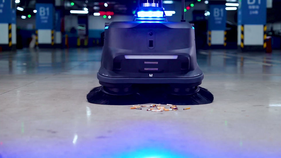 Miniature : PUDU MT1 MAX – Robot autonome de balayage industriel