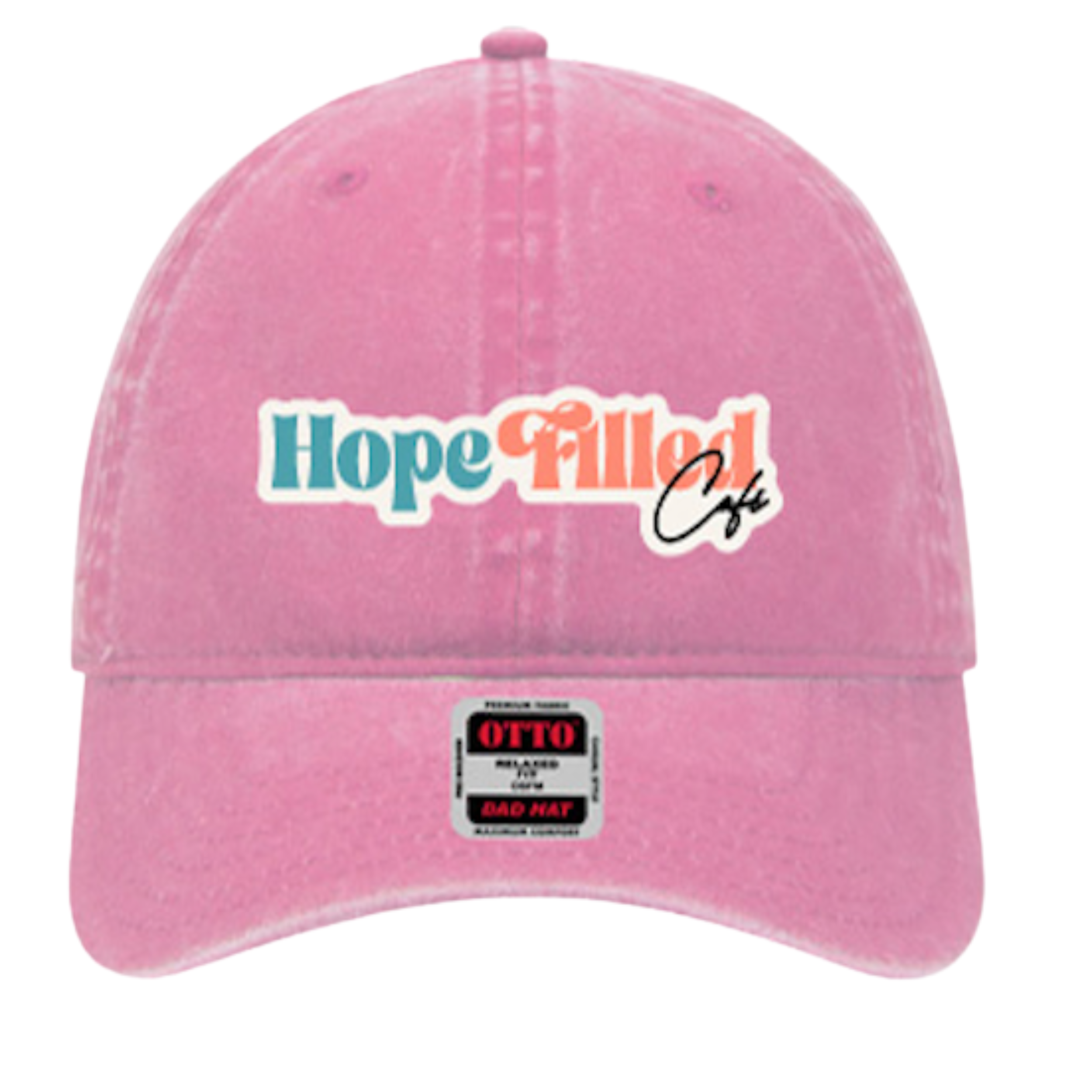 Hope Filled Café Low Profile "Dad" Hat - Bubblegum Pink