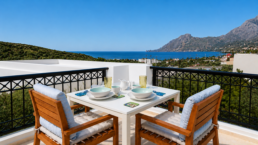 studio no6 balcony sea view