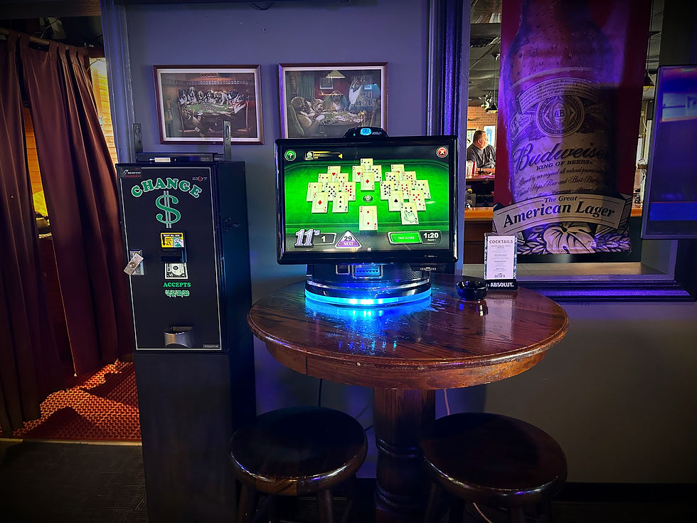 Bring back bar time nostalgia with this Megatouch tabletop trivia game.