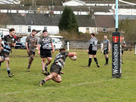 LLANHARAN V TREORCHY MATCH DAY ACTION