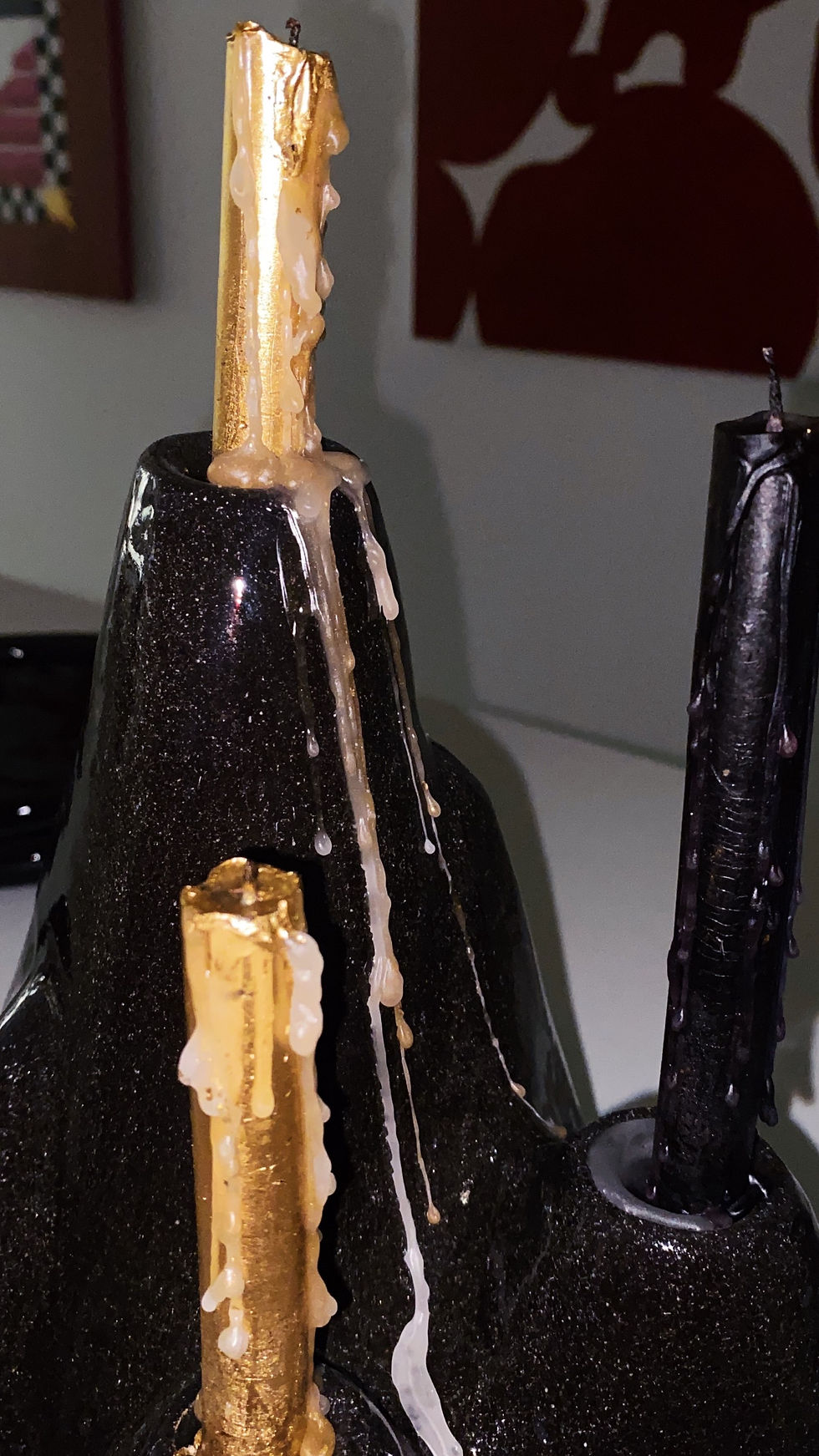 Miniatura: Candelabro de mesa vulcão 