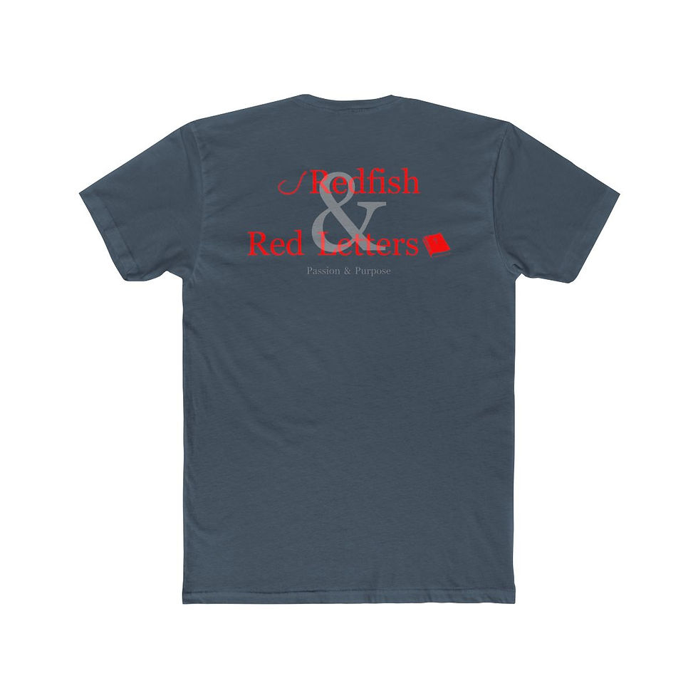 Redfish & Red Letters Tee