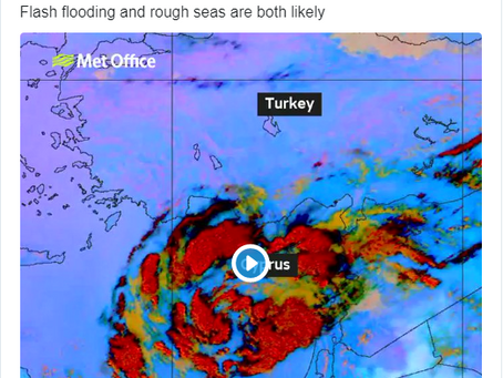 Un raro huracán mediterráneo Golpeara Egipto e Israel 