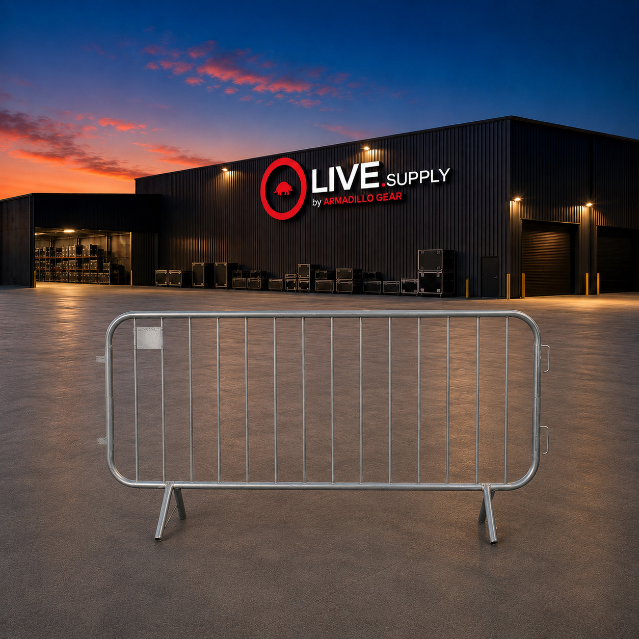 EX HIRE - ZND 2.3M Smartweld Ped / Crowd Barrier
