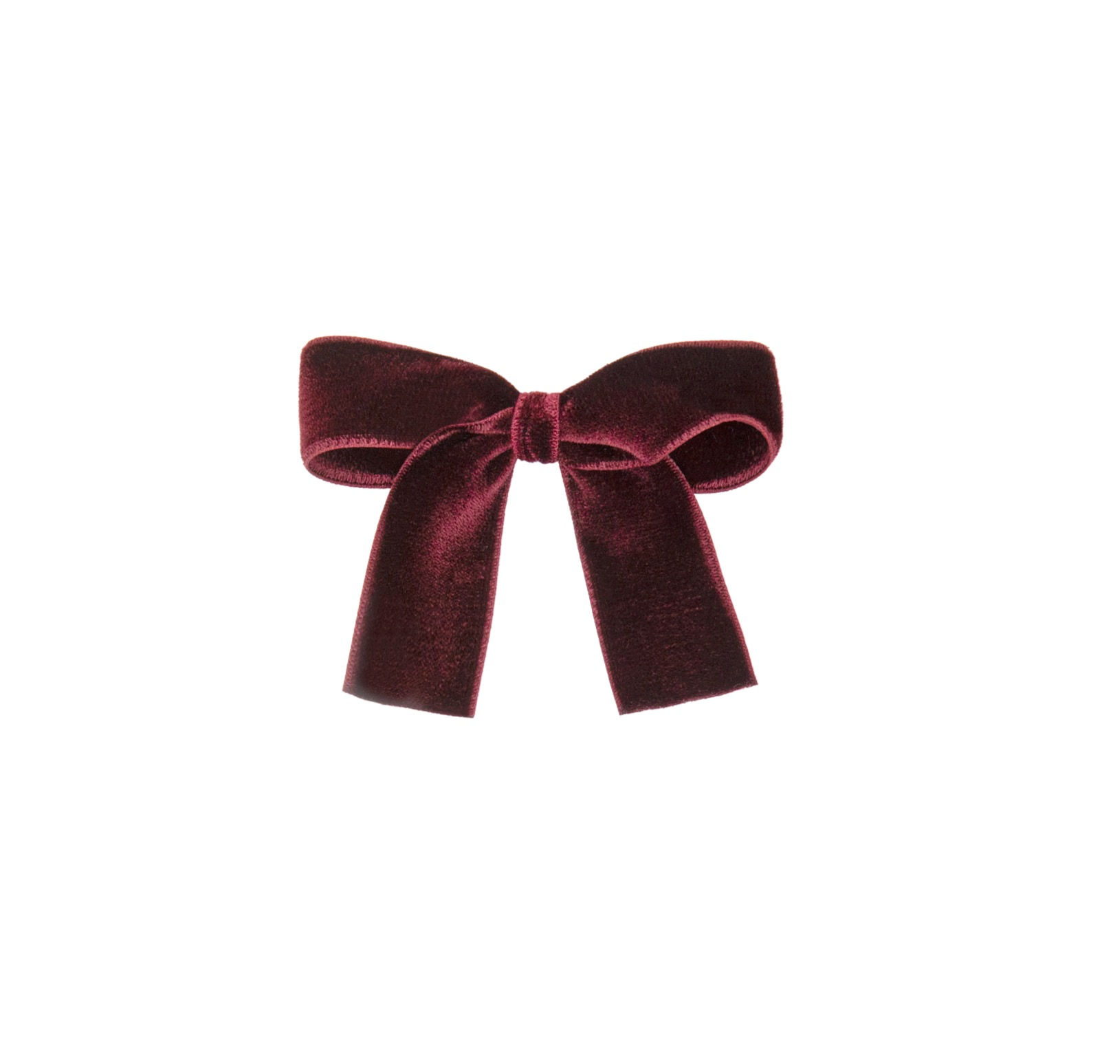Burgundy Medium Velvet Bow