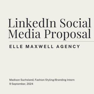 LinkedIn Social Media Proposal