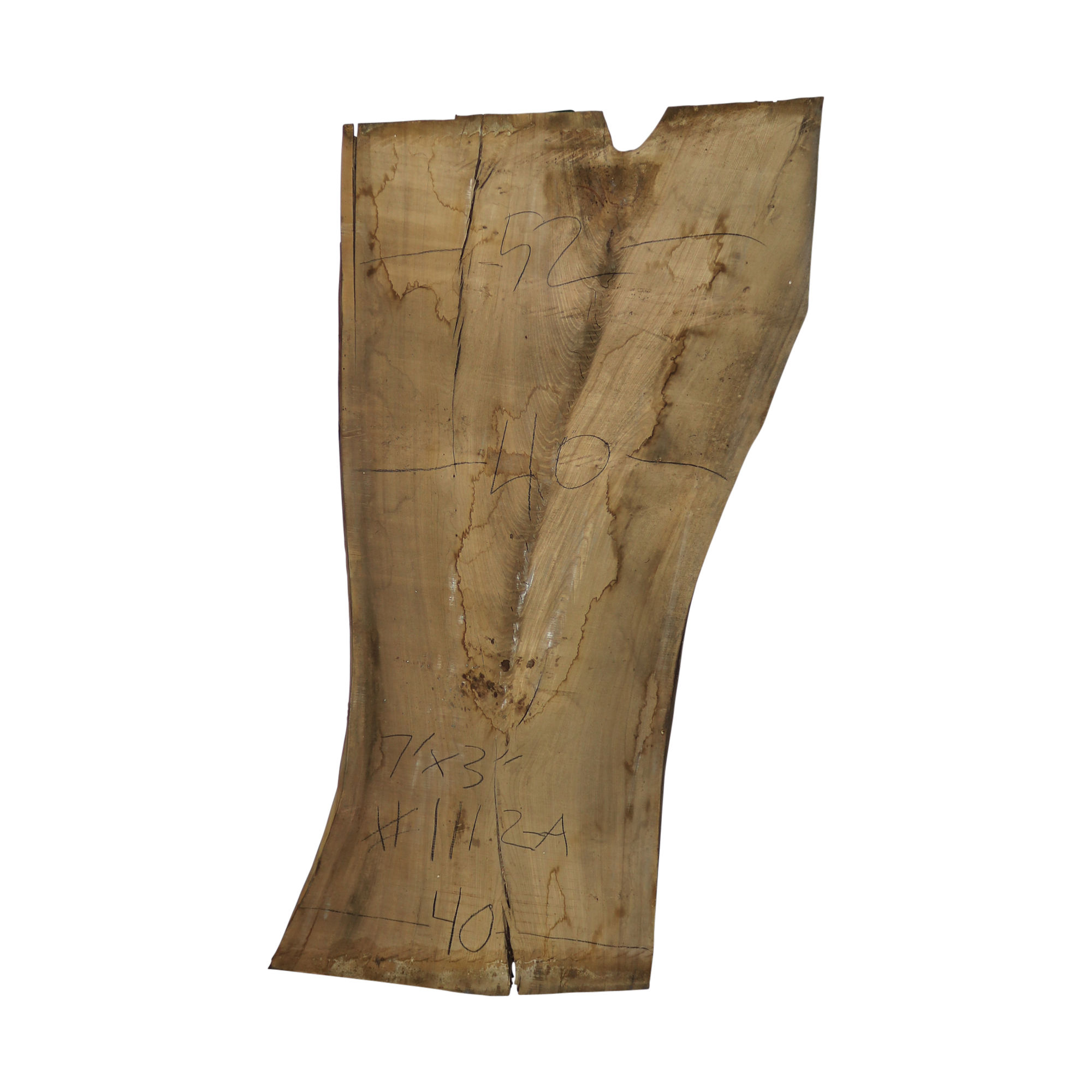 7' Grey Elm Slab (1112A)