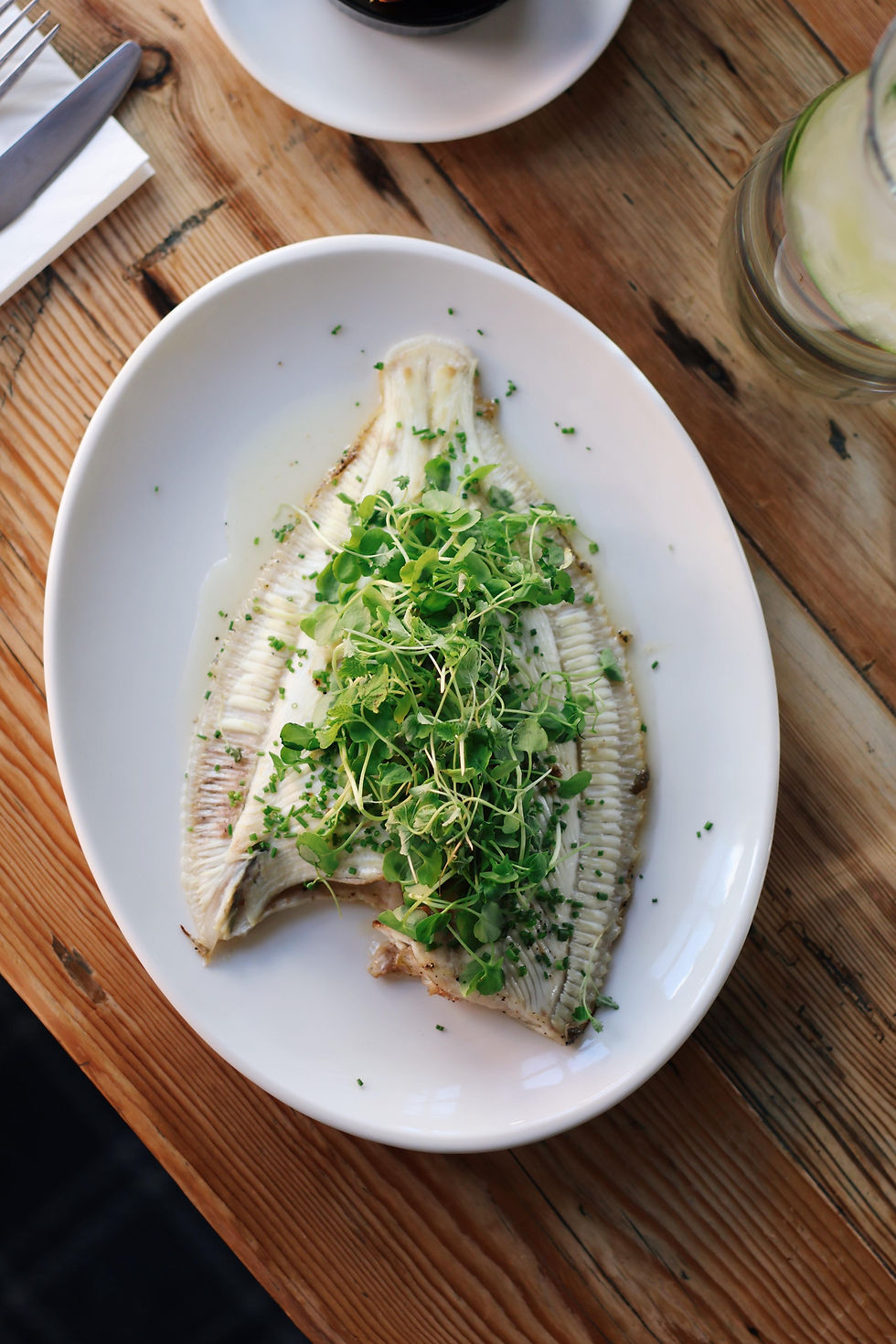 Plaice White Horse main dish