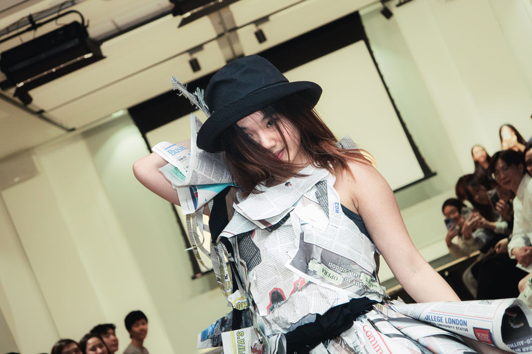 Colours of Life

'Colours of Life', organised by the Hong Kong Public Awareness and Social Service Society at King's College London, hopes to raise awareness of the "social and environmental implications of fast fashion".

The event drew almost 100 Hong Kong students from 13 prestigious universities, including Cambridge, Oxford and LSE, who were split into groups of nine.

Participants engaged in an array of games, and were then tasked to design an outfit with old, abandoned clothes in around an hour, culminating in a catwalk.

The event is considered one of the most high-profile events within the Hong Kong-UK student community.