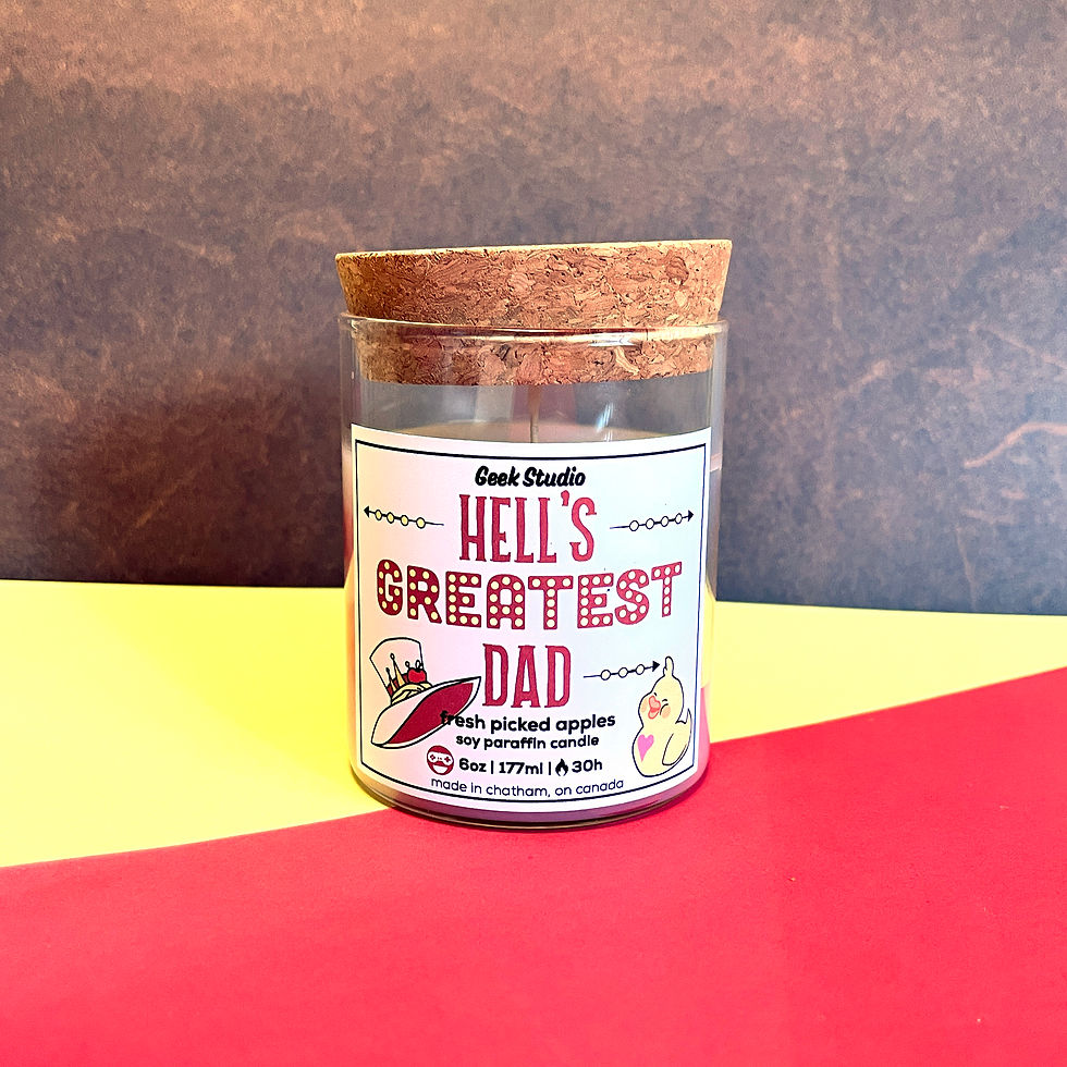 Thumbnail: Hell's Greatest Dad Candle - fresh picked apples