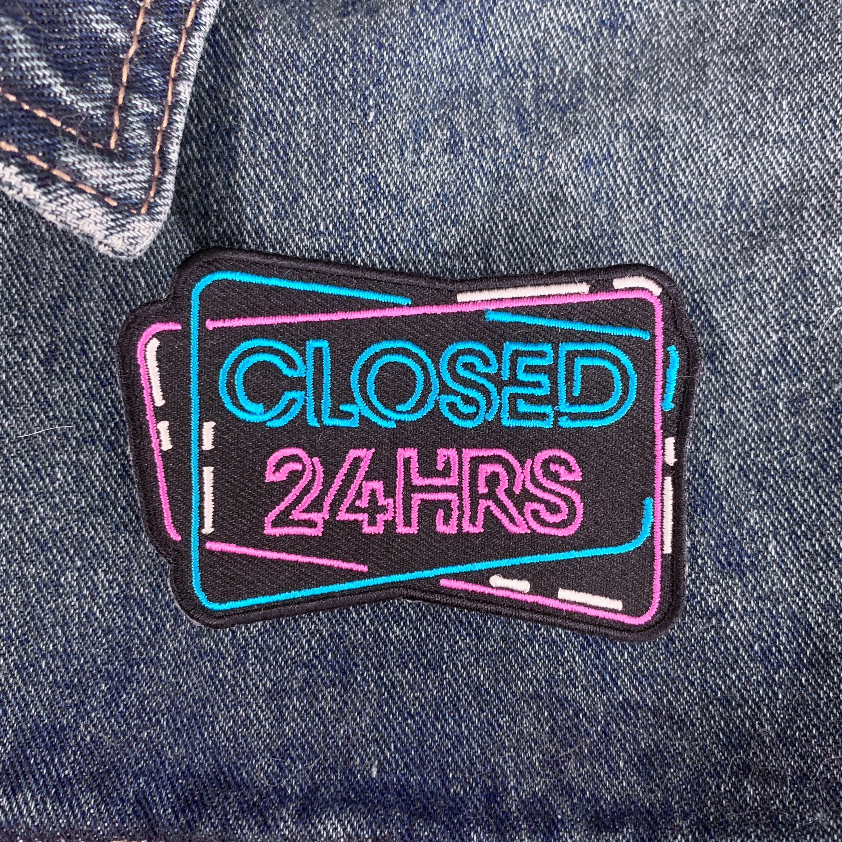 Always Closed Iron On Patch