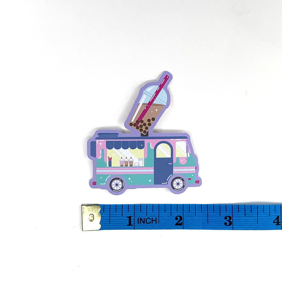 Thumbnail: Boba Tea Food Truck Vinyl Sticker