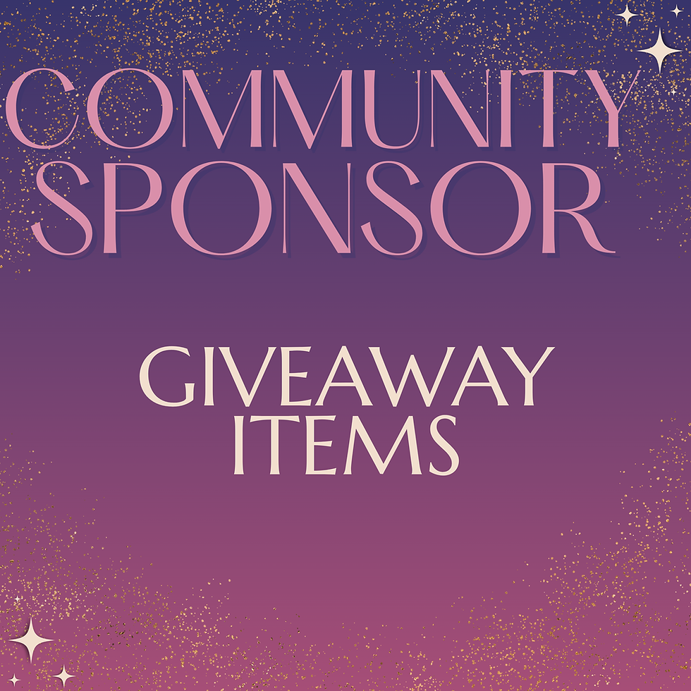Community Sponsor- Giveaway
