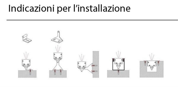 Wall washer slim grigio IP65 30W luce calda 3000K 24V IP65 2796 lm 10°x60°