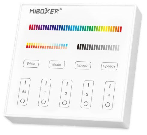 Dimmer touch da parete RGB+CCT 4 zone