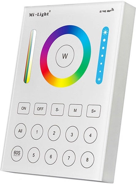 Dimmer touch da parete RGB+CCT 8 zone