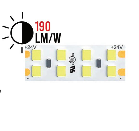 Strip LED flex 240led/m 2835 doppia fila ultrabright IP20 luce calda 3000K