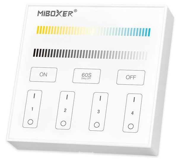Dimmer touch da parete CCT variabile 4 zone
