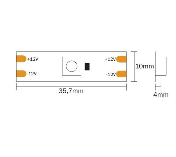 Miniatura: Strip LED flex 28led/m 6060 IP20 luce fredda 6800K 18W/m 12V 1500 lm/m CRI>80