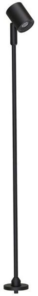 Faretto spot a superficie orientabile h.40cm nero per teche IP20 LED Cree 2,2W