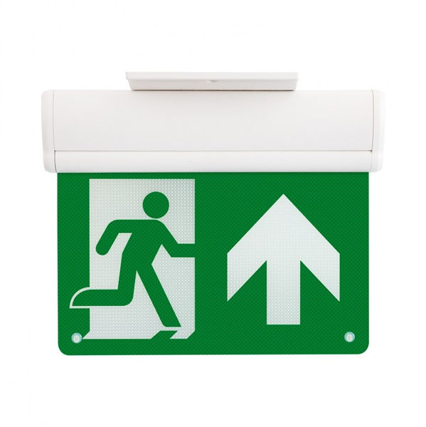 Kit cartello LED segnalazione uscita emergenza 2W IP20 220-240Vac 350x210x40mm