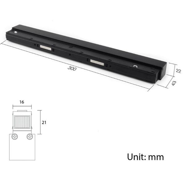 Driver 200W integrato nero per binario 48V Mi-Light SI7275XIAA / SI7274XIAA