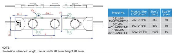 Barra LED rigida 6led con lenti 160° IP65 7,2W 4000K 12Vdc 648 lm CRI>80