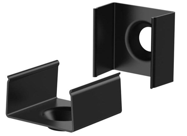 Kit 2 ganci inox nero per profilo SI6485XIAA