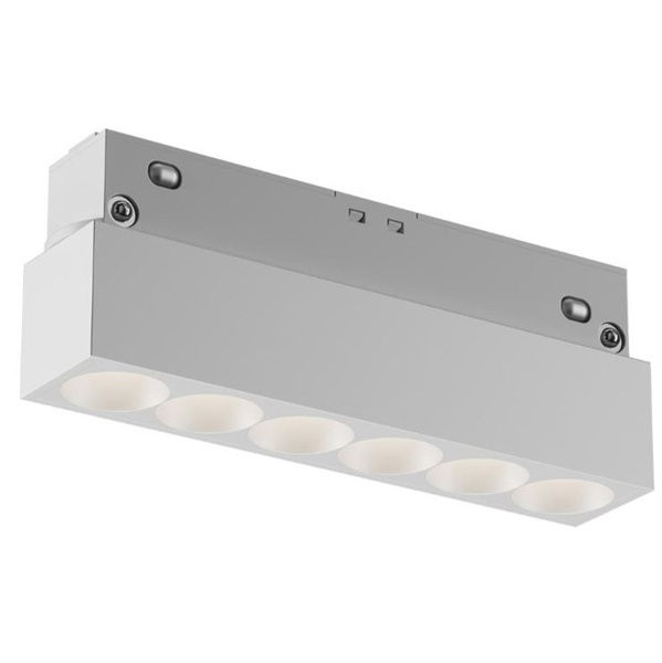 Faretto downlight binario bianco 48V 6x1W dimmerabile luce naturale 4000K 36°