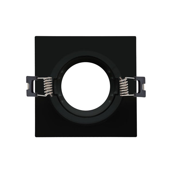 Miniatura: Portafaretto orientabile da incasso quadrato finiture nero opaco ø93x93x29mm