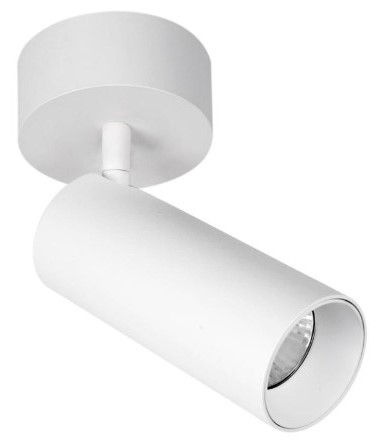 Portafaretto in alluminio bianco a superficie IP44 per GU10