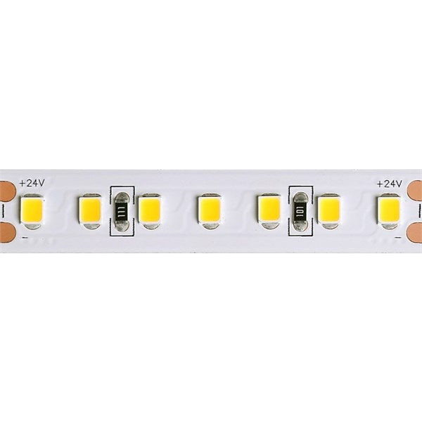 Strip LED flex 140led/m 2835 IP20 luce calda 3000K 14,4W/m 24V 2000 lm/m CRI>85