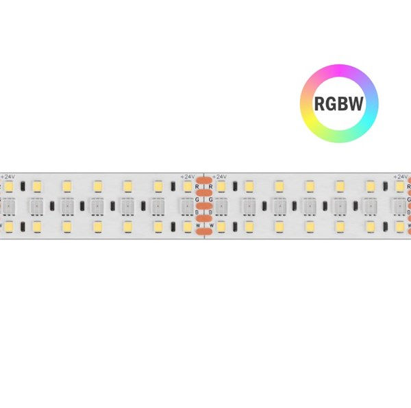 Strip LED flex 180led/m 2835+5050 IP54 rgb+3000K 38W/m 24V 1600 lm/m (lm
