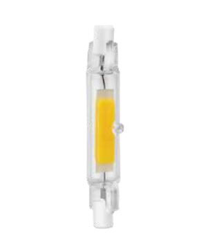 Lampada LED COB R7S 4W 78mm luce calda 3000K 220-240Vac CRI>80 400 lm 13x78mm