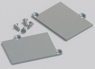 Kit 2 tappi di chiusura silver per profilo codice SI0101XIAF