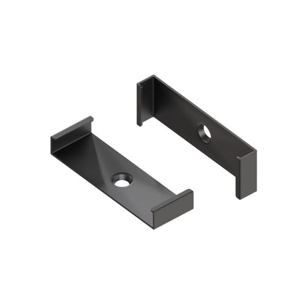 Kit 2 ganci inox nero per profilo SI8660XIAA
