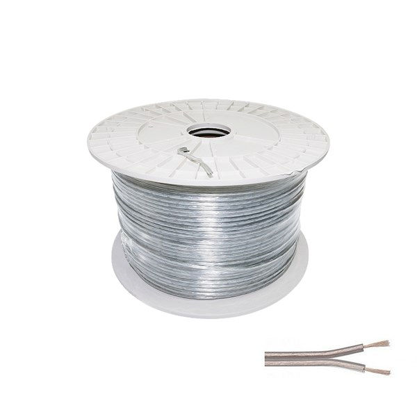 Matassa cavo bipolare trasparente 2x0,50mm