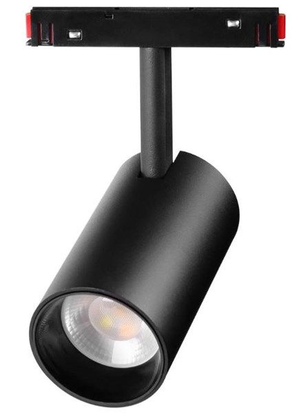 Faretto spot binario nero 48V LED 6W CCT variabile RF + zigbee 60° 520 lm IP20
