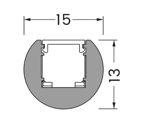 Miniatura: Binario rotondo micro 24V nero 2 m